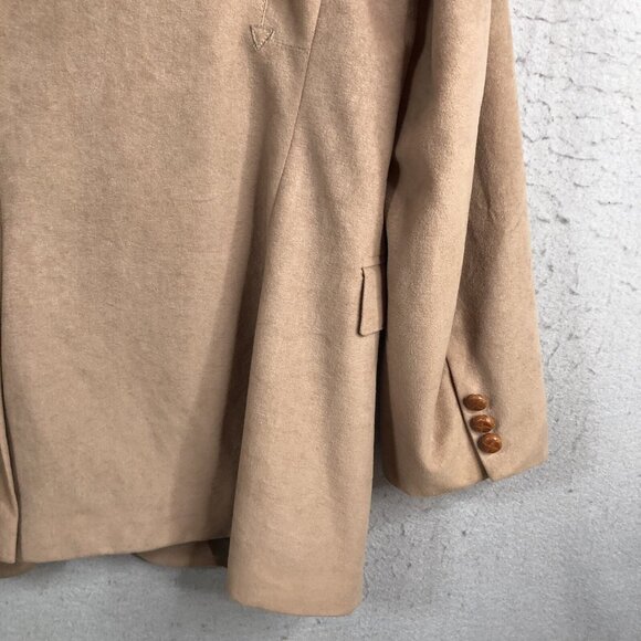 Sheplers Blazer Mens 44L Tan Western Faux Suede Microfiber Sport Coat Jacket - Picture 11 of 16